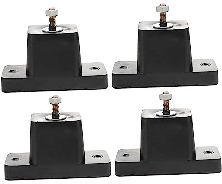 MOLUCKFU 4stücke Antivibrationspads Für Klimaanlagen Erhöhungsunterlage Vibrationsdämpfend Rutschfest Für Außengeräte Robust Und Langlebig Schwarz