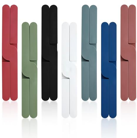 Mulaibdin 7 Stück Topfuntersetzer Klappbar, Hitzebeständige Silikonunterstützer, rutschfest, Heißer Topf Halter, Dicke Unterstützer für Heiße Pfannen, Geschirr, Teller, Becher