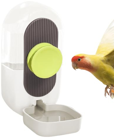 Bird Water Feeder For Cage - Clear Automatic Bird Water Feeder,Parrot Food Dispenser Cage Accessories For -Cockatiels, Lovebirds & Budgies