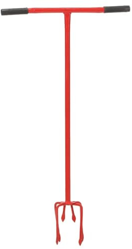 Lumanois Artiglio da Giardino Rosso in Acciaio, Casa e Giardino,Prato e Giardino,Giardinaggio,Attrezzi da Giardinaggio,Attrezzi per Coltivazione, 3.57kg-146153