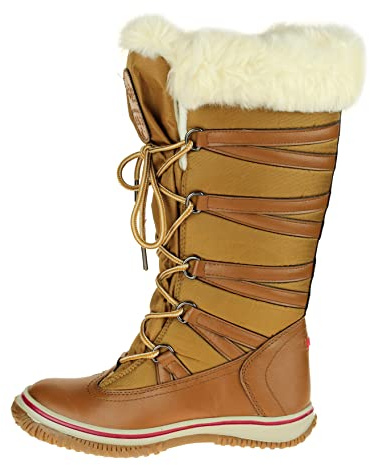 PAJAR GRIP STAR Women's Zipped Snow Boots (40 EU/9 US, Cognac)