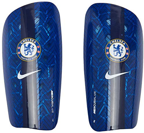 Nike Shin Guards CFC NK MERC LT GRD - FA20, Rush Blue/Blackened Blue/(White), M, CQ7851
