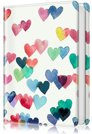 Fintie 10x15 cm Fotoalbum, Fotoalben Kinder Zum Einstecken Hochzeit geburtstag jahrestag mit 28 Seiten für 112 Fotos, Urlaub Fotobuch, 4 X 6 Inch für Seiten, Herzregen