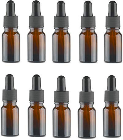 WZCXYX Leere Tropfflasche Bernstein ätherisches Öl Glas Aromatherapie Flüssigbraun 10-100 Ml Tropfen Für Massage Pipettenflaschen Nachfüllbar(Size:100ml)