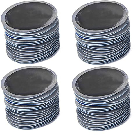 BOROCO Reifenreparatur Flicken, 80 Stück 58mm Auto Runde Naturkautschuk Reifenpannenreparatur Kaltflicken Tubeless Patches Tubeless Patches