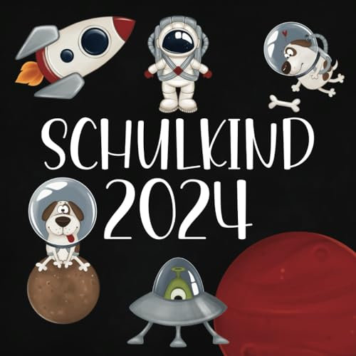 Schulkind 2022: Erinnerungsalbum zum Schulanfang - Weltraum Freundebuch und Gästebuch zur Einschulung - Geschenk für die Schultüte