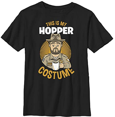 Stranger Things Unisex barn hopper kostym kortärmad T-shirt, svart, en storlek, svart, one size
