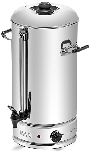 Forgast Dispensador de agua caliente | Acero inoxidable | Capacidad 20 litros | Dispensador de agua | Termotanque | Hervidor | para la preparación del té | para hoteles, catering | 2500 W