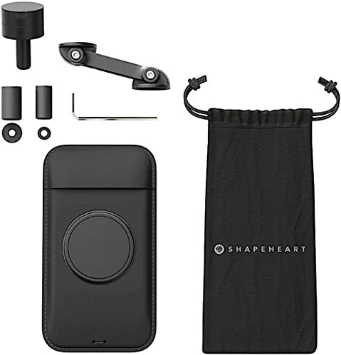Shapeheart Motorrad Bundle Boost Magnetische Smartphone Halterung für Stummellenker (Black,XXL)