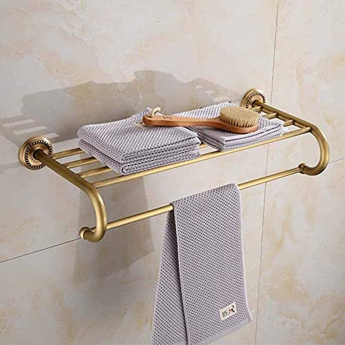 VVHUDA Badezimmer-Handtuchständer, Retro-Bronze-Handtuchständer, Badezimmer-Zubehör, Hardware, antiker Handtuchhalter, Handtuchhalter, Badezimmer-Aufbewahrung small Gift