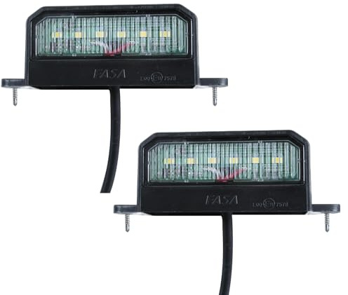 Aelmiyw 2PCS LED Kennzeichenbeleuchtung,LED Lizenz Kennzeichenleuchte, 12-24V Nummernschildbeleuchtung,Nummernschildleuchte für PKW, Anhänger, LKW, Wohnwagen,Boot,Auto