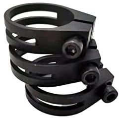 Sattelklemme Aluminium-Sattelstützen-Kragenklemme, 37 mm, große Schraube, feste Art, Sattelstützenklemme, MTB-Fahrradteile Fahrrad Sattelklemme (Größe : 37mm 10pcs)