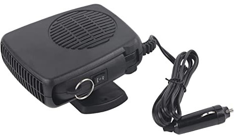 BOROCO Chauffage Voiture 2 en 1, 12V 200W Chauffage Rapide Portable Rotatif à 360 degrés avec Prise Allume, Déshumidificateur de Pare-Brise, Chauffage Rapide, Dégivrage et Désembuage