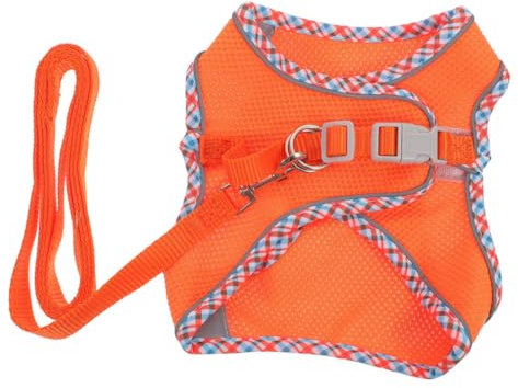 MILISTEN Verstellbares Reflektierendes Haustier-Set Hunde-auslaufweste Für Welpen Orange M