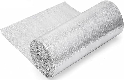 Lámina Aislante térmica de Barrera de Vapor, lámina Aislante y Aislante térmico para Suelos y Paredes (30 m)