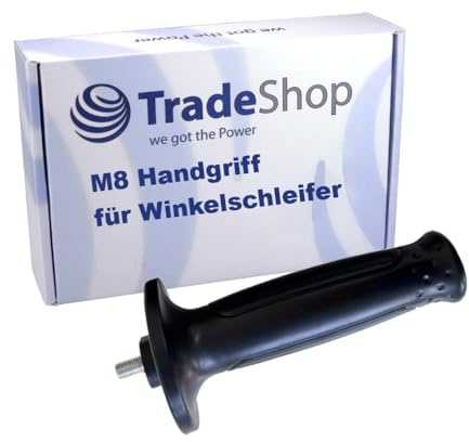 Trade-Shop Profi Soft Hart Gummi Handgriff M8 mit Vibrationsdämpfung kompatibel mit Bosch, kompatibel mit Fein, kompatibel mit Metabo Winkelschleifer