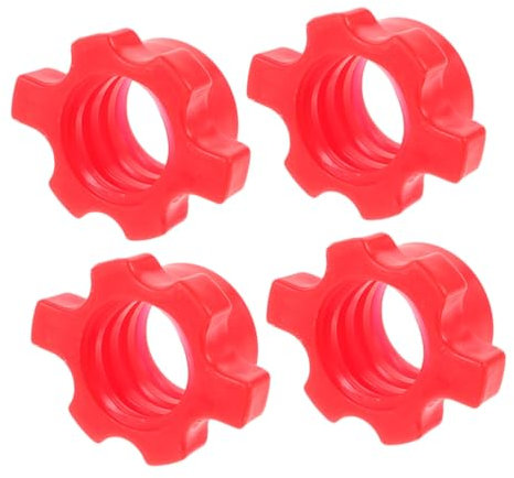 BESPORTBLE 4pcs Pe Dumbbell Bar Nut Lock Collars for Barbell and Dumbbell, Secure Stable Fit with Easy Installation, Home Gym Essentials, Gym Accessories