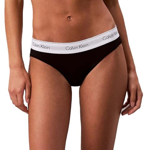 Calvin Klein Culotte Femme avec Ceinture Emblématique, Noir (Black), S