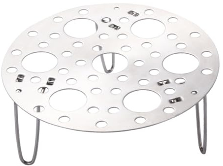 ULTECHNOVO Rejilla de Vapor de Acero Inoxidable 304 Plegable y Extensible para Cocinar Huevos y Mariscos, Soporte Multipropósito para Cocina y Práctica