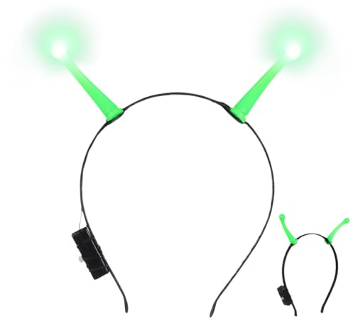 TOPPERFUN Alien-Stirnband Leuchtend Haarreif Außerirdischer Für Halloween Cosplay Und Party Leichtes Haarband Als Kostümzubehör Für Damen Und Kinder 1 Stück
