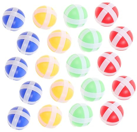 SOPOTUTU 20 Stück Klettball Spielzeug Kinder Wurfspiel Klebrige Bälle Aus Nylon Pa Bunt Für Drinnen Und Draußen