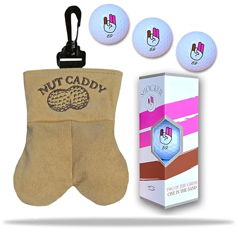Scale Wear Design Nut Caddy Golf Ball Holder for Men Funny Golf Gift Adult