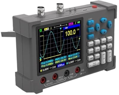 Osciloscopio Multímetro Generador de Señales 3.2 IPS Portátil 120 MHz 250 MSa/s Oscilómetro Doble Canal para uso de bricolaje