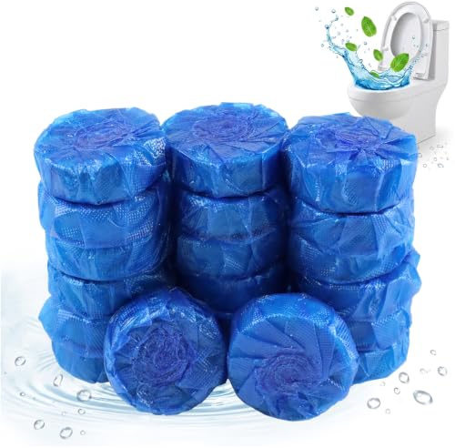 Pastilles Nettoyant WC 20 Pièces, Pastilles Réservoir WC 5-en-1