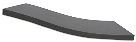 Dibapur ® Black: Orthopädische Kaltschaummatratze/Akustikschaumstoff - H2 - (70x200x6 cm) Ohne Bezug - Made in Germany