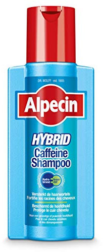 Alpecin Hybrid Caffeine Shampoo, 1 x 250 ml - Voor droge/jeukende hoofdhuid - Vorkomt haaruitval