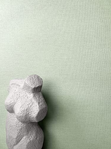 NEWROOM carta da parati Verdi Tinta Unita Tessuto non Tessuto - Uni Verde Chiaro Struttura Tessile