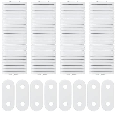 ZEONHEI 100 Pieces 15g White Curtain Weights, Window Curtain Pendant Iron Weights, Bottom Drapery Weights or Bedroom, Living Room, Shower Curtain, Outdoor Tablecloth