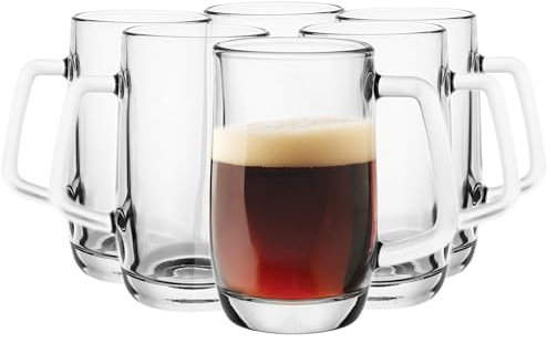 Glasmark Krosno Juego De Jarras De Cerveza 6X0,3L Jarra De Cerveza Regalo Hombre Cerveza Vasos De Cerveza