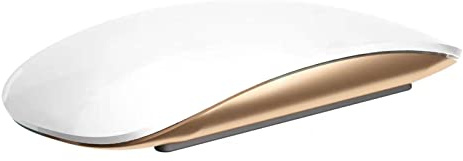 JUSHZ Raton Inalambrico Raton Ordenador Ratón Mouse Ratones Gaming Pc Bluetooth Silencioso USB Tipo-c Recargable Fotoeléctrico Rueda Táctil (113.8X57.2X21.6mm,White4)