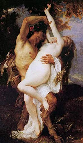 Toperfect 3 Gemälde Nymphe und Satyr Alexandre Akt Ölkunst auf Leinwand, Berühmte Kunstwerke 02, €50-2000 Handgemalt von Lehrern der Kunstakademien