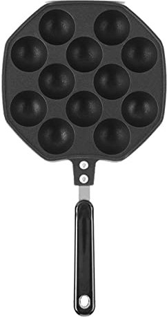 AGrAdi Takoyaki-Maker, Gusseisenpfanne. Einfache und einfache Herstellung japanischer Takoyaki-Krake-Kugeln, ideal for Mini-Pfannkuchen-Cake-Pop-Pfanne und Takoyaki-Maker for dänische Füllungen Waffel