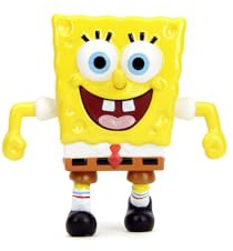 Jada Toys Spongebob Figur (1 Stück) - Zufällige Auswahl aus Vier Sammelfiguren aus Metall (Spongebob, Patrick, Thaddäus oder Mr. Krabs) für Fans und Sammler ab 8 Jahre, Auswahl per Zufallslos, 6,5cm
