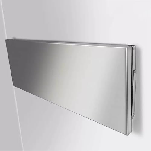 Siocnieqae Mesa Plegable Pared Mesa de Acero Inoxidable Tablero de Pared para Escritorio,Plegable, Fabricado en Acero Inoxidable, Proceso de trefilado de Acero Inoxidable(50 * 30 * 3cm)