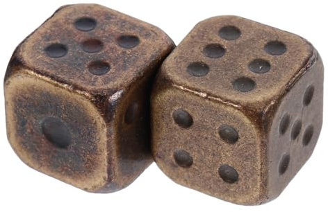 MOLUCKFU 2stücke Metallwürfel Brettwürfel Große Zahlenwürfel Spielrequisiten Würfel Für Spiele Unterhaltungswürfel Zahlenwürfel Spiellehrwürfel Würfel Mit Abgerundeten Ecken Spielwürfelrequ