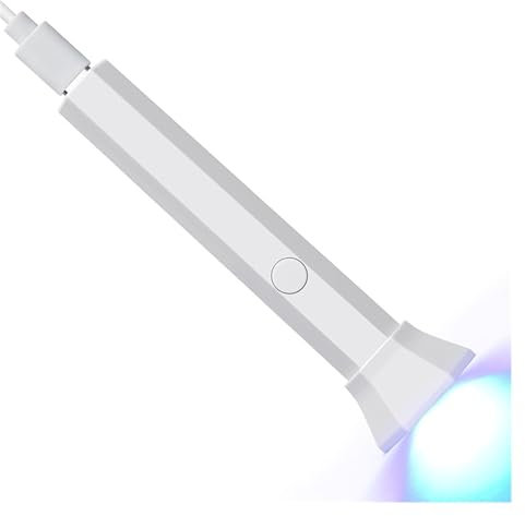 Lampada polimerizzante UV Mini essiccatori for unghie LED UV 3W Lampada portatile for asciugatura rapida delle unghie Mini torcia elettrica ricaricabile USB for strumenti for saloni di polimerizzazion