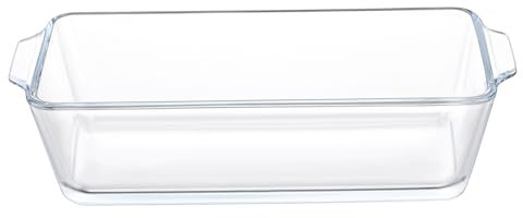 MAGICLULU Glass Baking Dish Casserole Oven Dish 0.8l Rectangular Heat-Resistant Glass Pan for Home Baking and Cooking