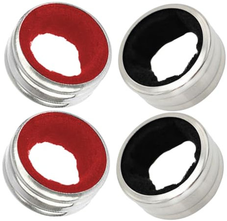 PRETYZOOM 4pezzi Collare in Acciaio per Bottiglie Vino Tappo Accessori Metallici per Feste Impedisce Fuoriuscite e Macchie