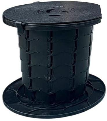 Dubbulon Toilette Pliante - Supporte Jusqu'à 400 Kg Portable,Siège Pot De Chambre Léger Avec Couvercle Pour Bateau Camion Camping-Car Usage