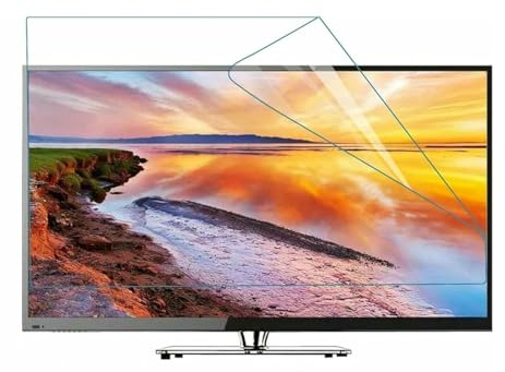 tyfuture Antireflet Film Protecteur D'écran LCD Mat TV Écran Protecteur Anti-lumière Bleue Film Anti-rayures Rendre La Lumière Douce pour Téléviseur HD LED OLED(43 inch 942x529mm)