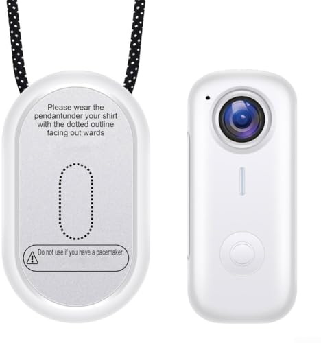 2K Thumb Action Camera, Portable Wearable Magnetic Mini Body Camera HD Video Recorder 30fps Vlogging Cam with Type-C and 650mAh Battery Powered(White)