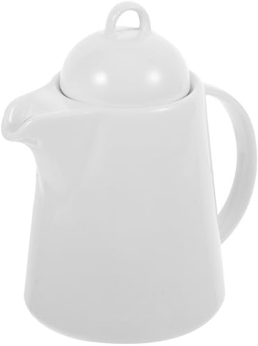 NIYANGLE Brocca in Ceramica 850Ml Manico e Coperchio Antigoccia, Bollitore per Bevande Fredde e Latte, Uso Domestico e Picnic Amici