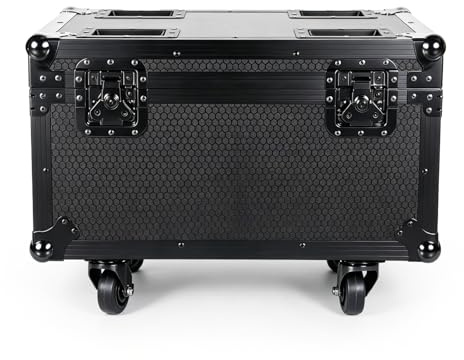 mytueetp 61 x 40 x 35 cm fotbollsmönster transportfodral för 4 st av LED, flygväska förvaringslåda med metallhörn, metallhandtag, HD EVA-foder, fjärilslås