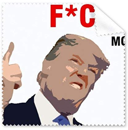 American President Trump Funny fxxking Montag Interesse Lächerlich Spoof Angry Angestellter Meme Bild GLÄSER Tuch Reinigungstuch Handy-Display von 5 x