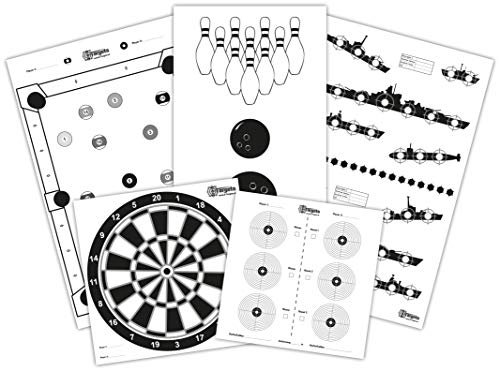 Game Collection / 5x5 verschieden große Zielscheiben