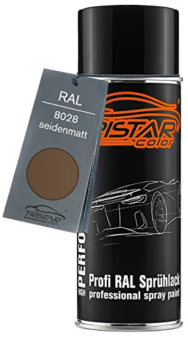 TRISTARcolor RAL 8028 Terrabraun Spraydose 400 ml seidenmatt schnelltrocknend